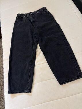 LEVI'S  Washed black balloon leg jeans